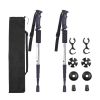 Sports & Outdoors Four-section Trekking Straight Trekking Poles  - Silver - Trekking Poles