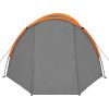 Camping Tent 4 Persons Gray and Orange - Grey