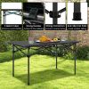 Folding Outdoor Camping Table W/Carrying Bag - Black - Camping Table