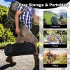 Folding Outdoor Camping Table W/Carrying Bag - Black - Camping Table